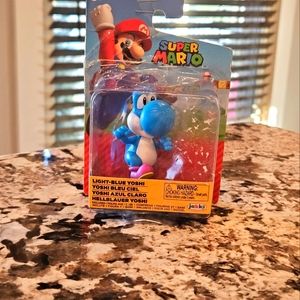 Adventure World of Nintendo Super Mario Yoshi 2.5-Inch Mini Figure Light Blue